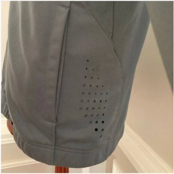 Nike Full Zip Windbreaker Gray with Orange Strip Youth XL - Picture 7 of 8